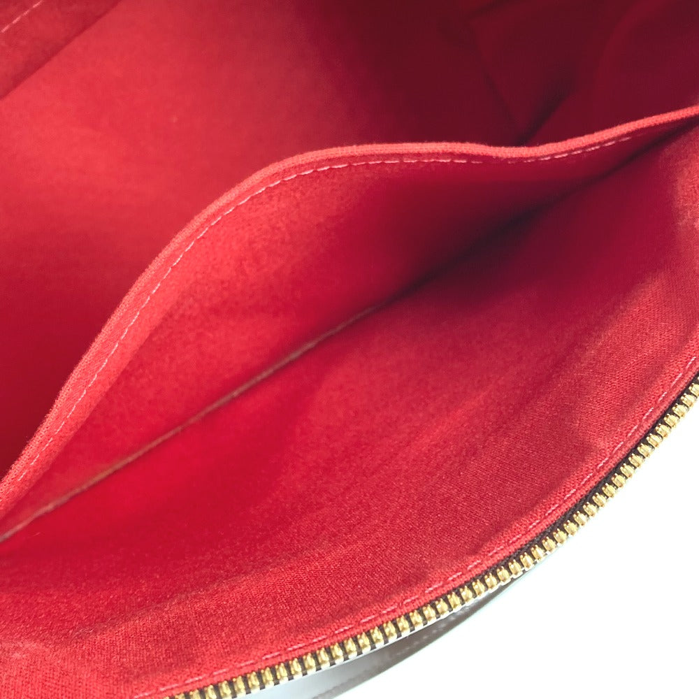 Louis Vuitton N41103 Damier Westminster GM Bag Tote Bag bahu Beg Damier Canvas Wanita Ebene Brown