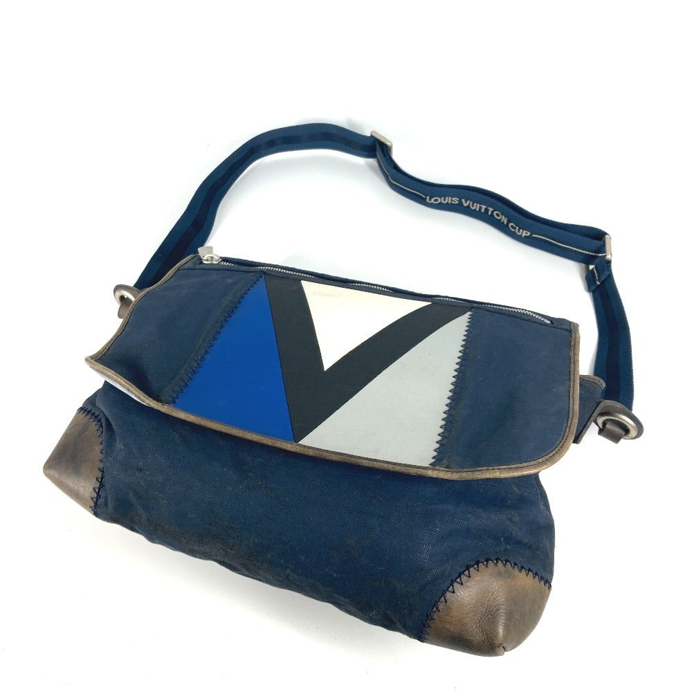 LOUIS VUITTON M80705 อาร์ติมง กระเป๋าสะพายข้าง กระเป๋าสะพายไหล่แบบมีฝาปิด แคนวาสเคลือบ สำหรับผู้ชาย สีกรมท่า