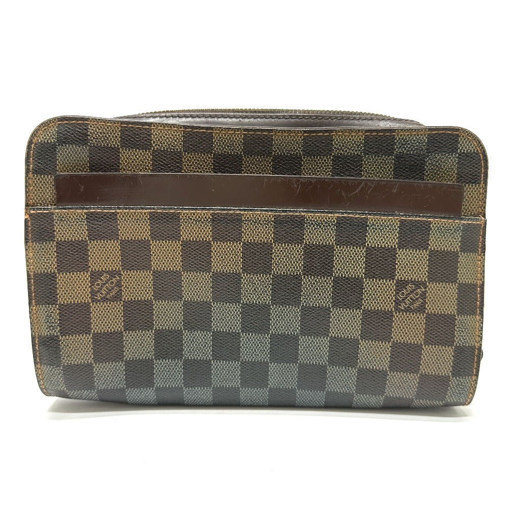 LOUIS VUITTON N51993 ダミエ サンルイ ポーチ カバン ストラップ付 セカンドバッグ ダミエキャンバス レディース エベヌ ブラウン