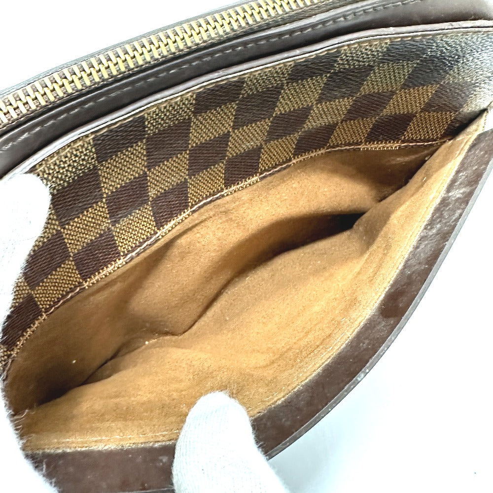 LOUIS VUITTON N51993 ダミエ サンルイ ポーチ カバン ストラップ付 セカンドバッグ ダミエキャンバス レディース エベヌ ブラウン