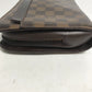 LOUIS VUITTON N51993 ダミエ サンルイ ストラップ付 セカンドバッグ カバン ポーチ クラッチバッグ ダミエキャンバス メンズ エベヌ ブラウン