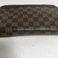 LOUIS VUITTON N51993 ダミエ サンルイ ストラップ付 セカンドバッグ カバン ポーチ クラッチバッグ ダミエキャンバス メンズ エベヌ ブラウン