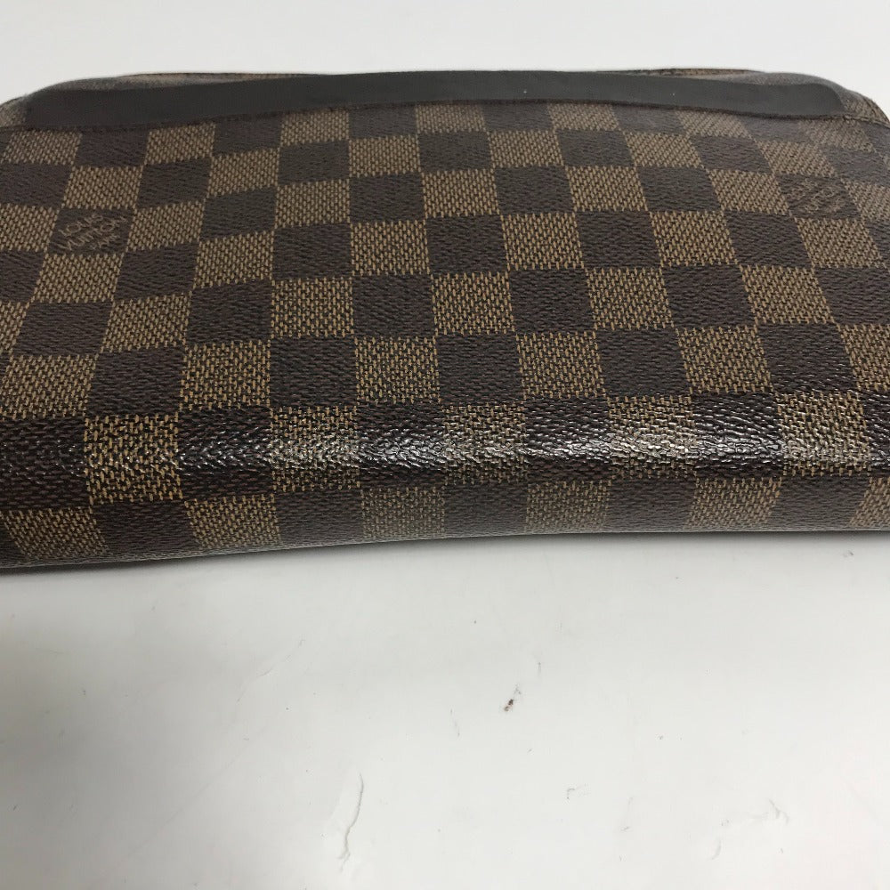 LOUIS VUITTON N51993 ダミエ サンルイ ストラップ付 セカンドバッグ カバン ポーチ クラッチバッグ ダミエキャンバス メンズ エベヌ ブラウン