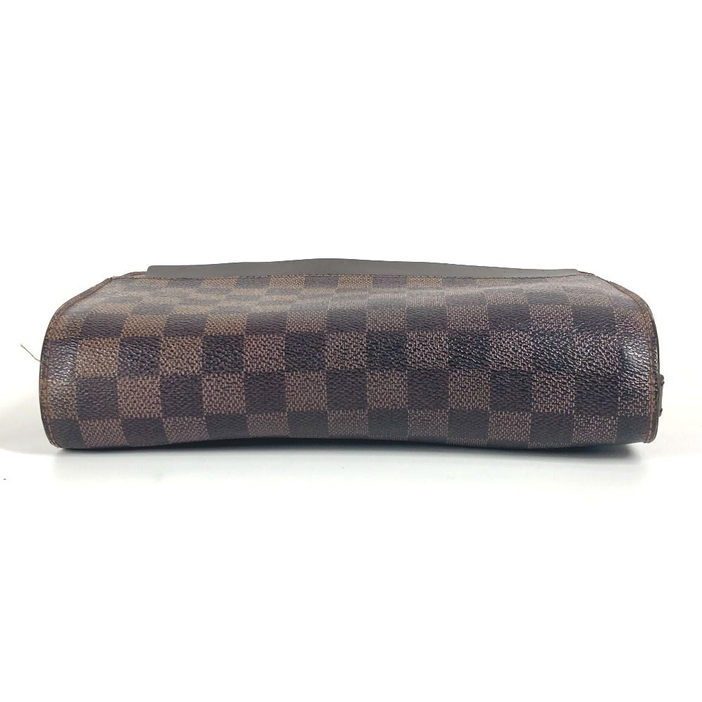 LOUIS VUITTON N51993 ダミエ サンルイ クラッチバッグ カバン ポーチ ストラップ付 セカンドバッグ ダミエキャンバス ユニセックス エベヌ ブラウン - brandshop-reference