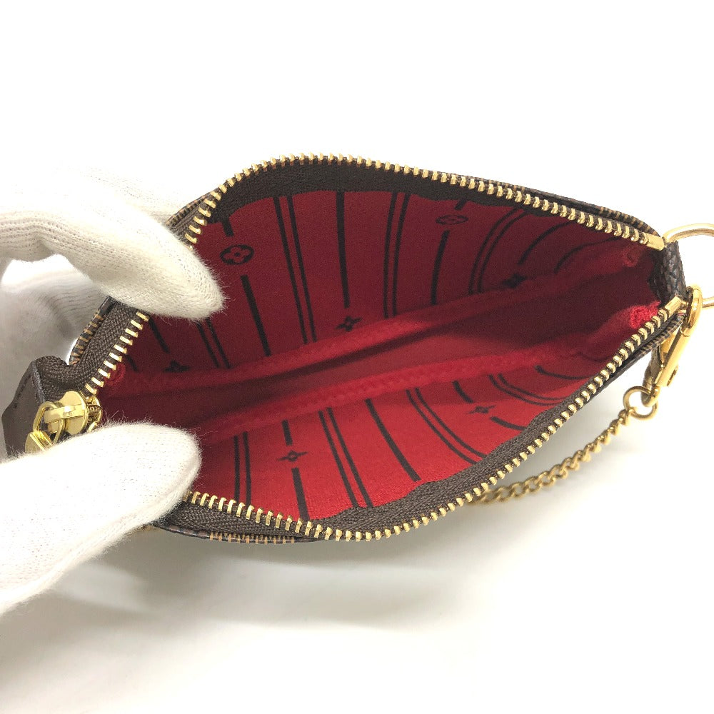 LOUIS VUITTON N58011 ミニポシェット アクセソワール T&B ミニバッグ アクセサリーポーチ ダミエキャンバス レディース エベヌ ブラウン