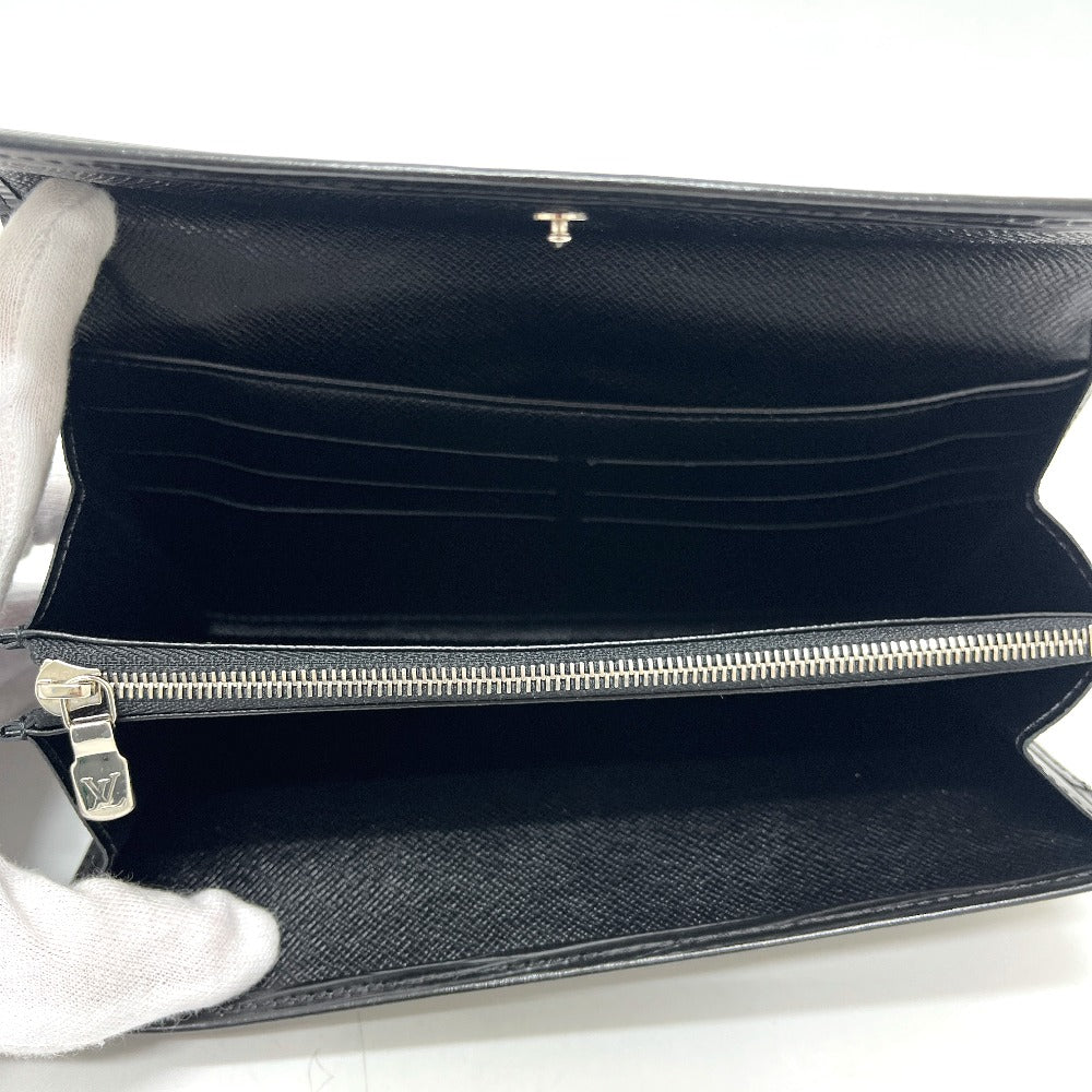 LOUIS VUITTON M63742 ポルトフォイユ サラ 2つ折り 財布 ウォレット 長財布 エピレザー レディース ブラック
