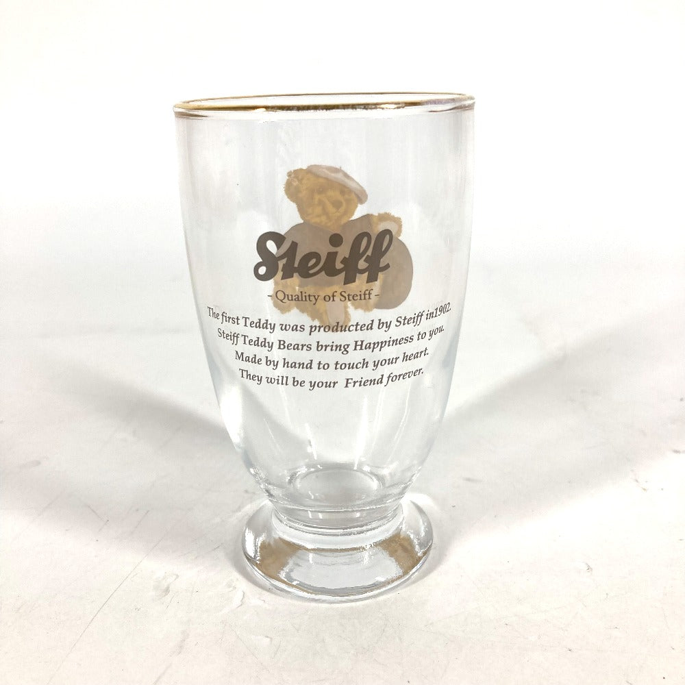 LOUIS VUITTON テディベア モチーフ シュタイフ Steiff モノグラム ペア 2客 セット 食器 コップ グラス ガラス レディース クリア