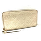 LOUIS VUITTON M93437 アンプラント ポルトフォイユ・スクレット ロン ラウンドファスナー 長財布 モノグラムアンプラントレザー レディース ネージュ ホワイト