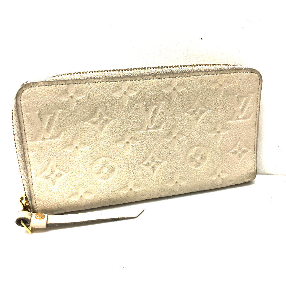LOUIS VUITTON M93437 アンプラント ポルトフォイユ・スクレット ロン ラウンドファスナー 長財布 モノグラムアンプラントレザー レディース ネージュ ホワイト