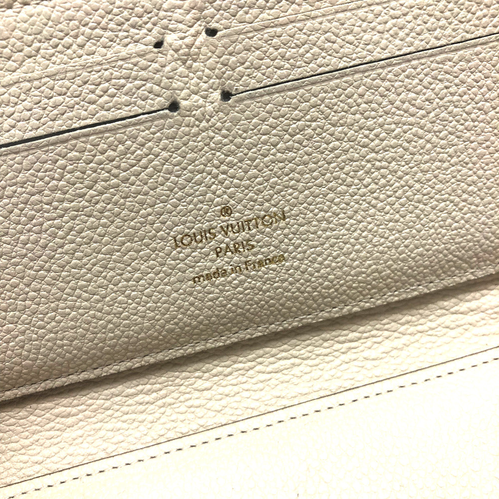 LOUIS VUITTON M93437 アンプラント ポルトフォイユ・スクレット ロン ラウンドファスナー 長財布 モノグラムアンプラントレザー レディース ネージュ ホワイト