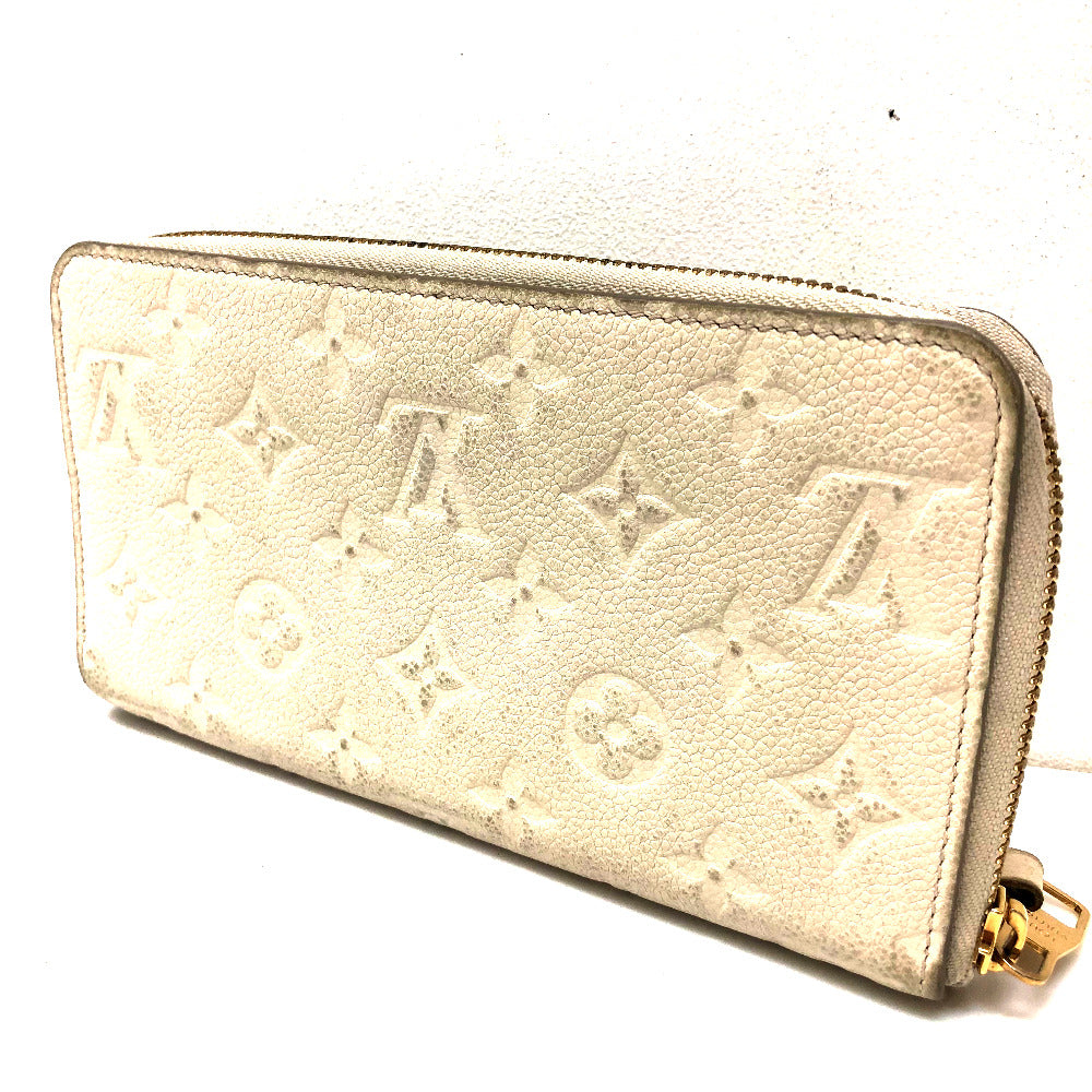 LOUIS VUITTON M93437 アンプラント ポルトフォイユ・スクレット ロン ラウンドファスナー 長財布 モノグラムアンプラントレザー レディース ネージュ ホワイト