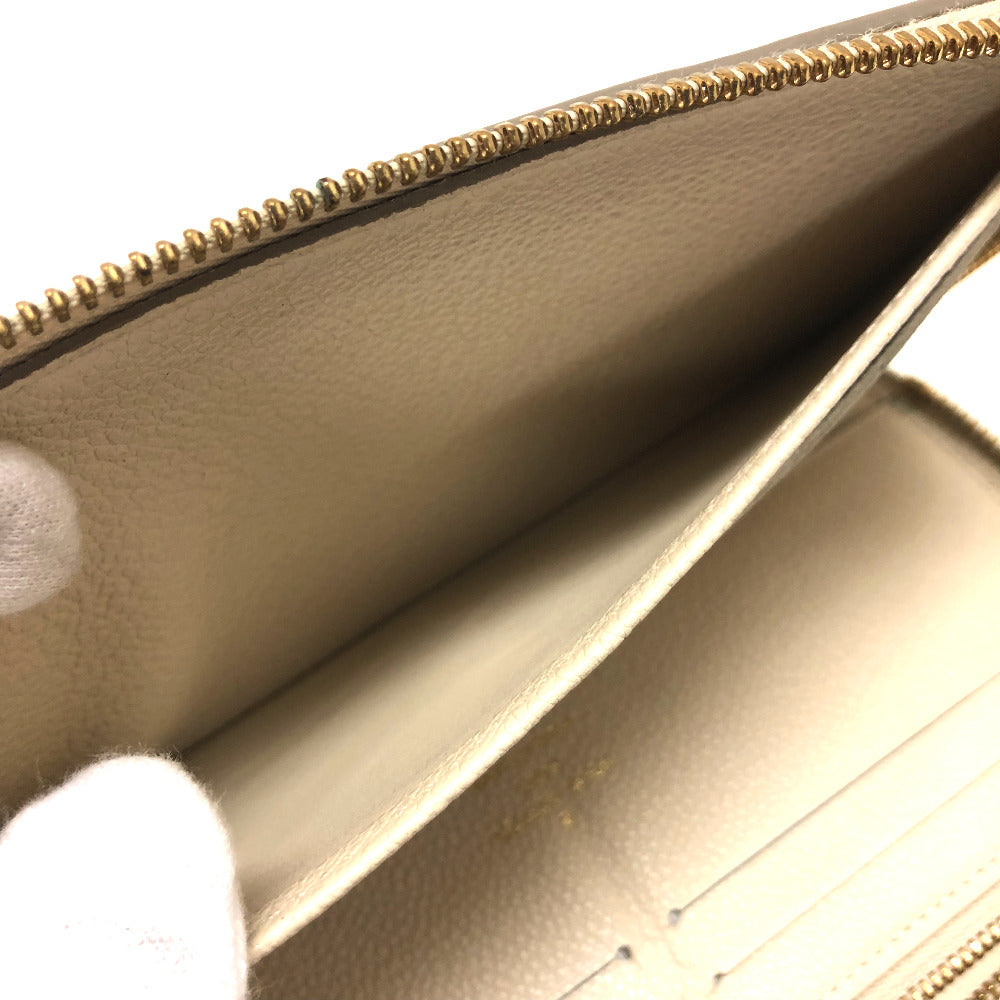 LOUIS VUITTON M93437 アンプラント ポルトフォイユ・スクレット ロン ラウンドファスナー 長財布 モノグラムアンプラントレザー レディース ネージュ ホワイト