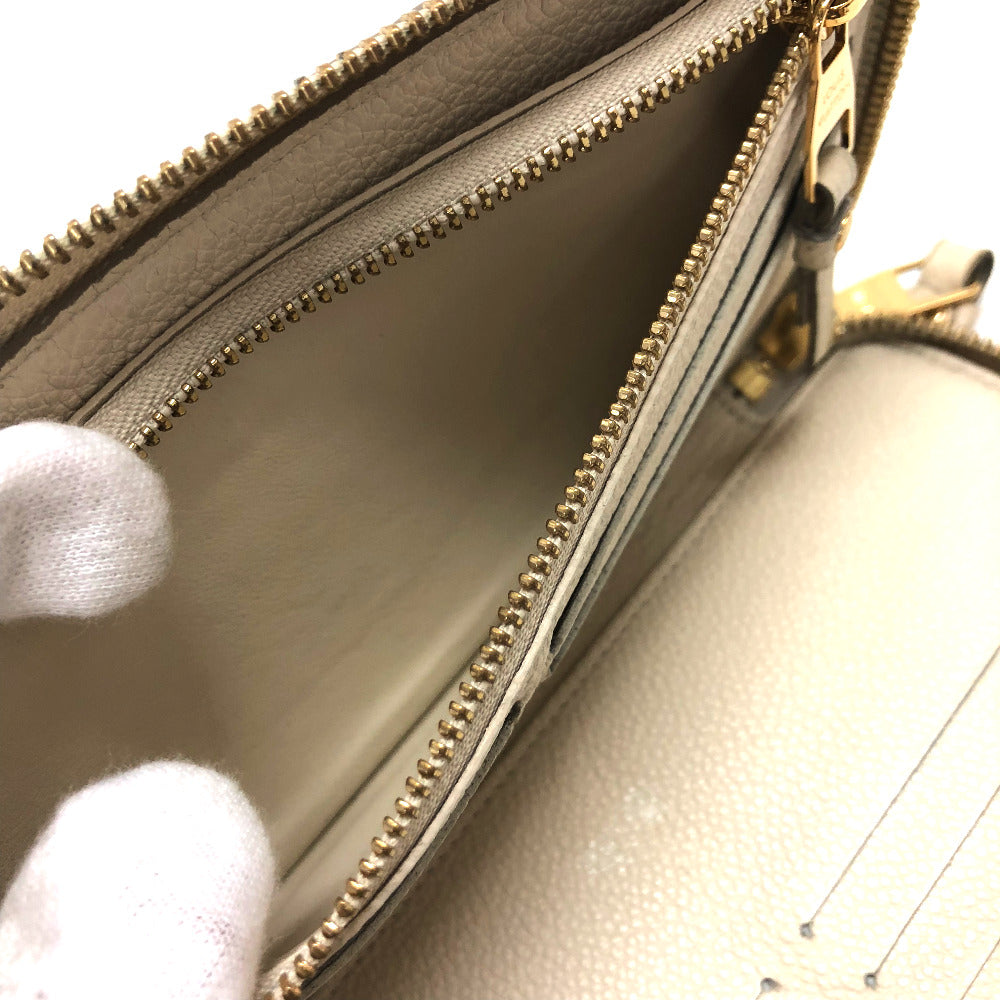 LOUIS VUITTON M93437 アンプラント ポルトフォイユ・スクレット ロン ラウンドファスナー 長財布 モノグラムアンプラントレザー レディース ネージュ ホワイト