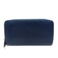 LOUIS VUITTON M60307 Epi Zippy Wallet, Round Zip Long Wallet, Epi Leather, Women's, Indigo Blue