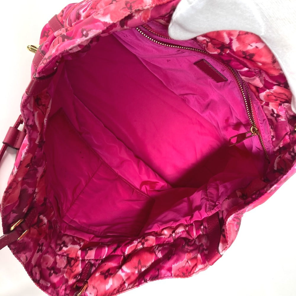 LOUIS VUITTON M94313 Ikat flower Noeful MM Drawstring Bag Tote Bag Shoulder Bag Shoulder Bag Leather / Nylon pink Used