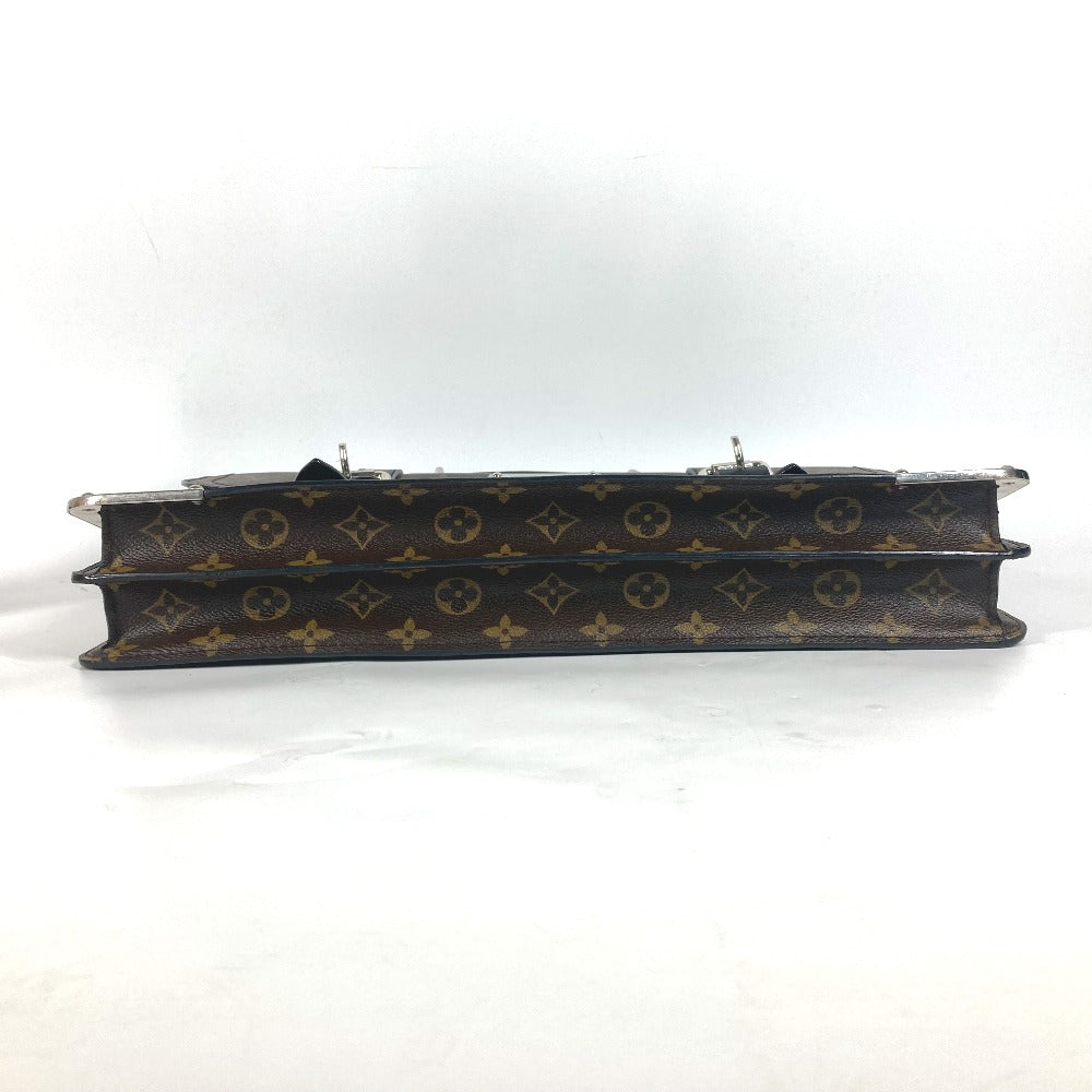 LOUIS VUITTON M92292 モノグラムマカサー ラリー ブリーフケース 書類バッグ トートバッグ カバン ビジネスバッグ モノグラムキャンバス メンズ ブラウン