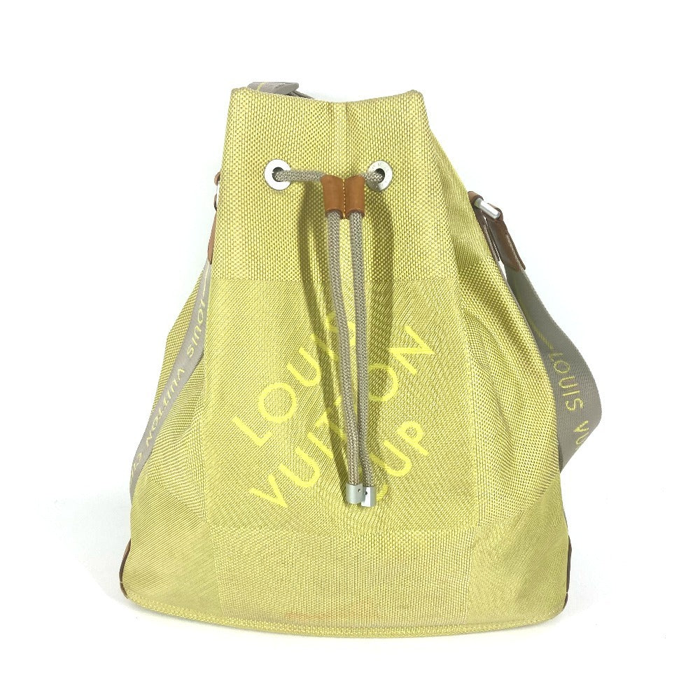 LOUIS VUITTON M80635 LVカップ ダミエ・ジェアン ボランティア 斜め掛け カバン 巾着 ショルダーバッグ ダミエジェアンキャンバス ユニセックス イエロー - brandshop-reference