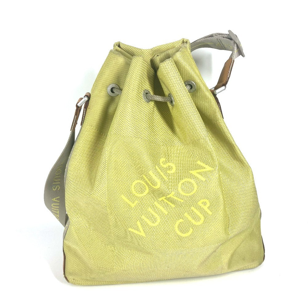 LOUIS VUITTON M80635 LVカップ ダミエ・ジェアン ボランティア 斜め掛け カバン 巾着 ショルダーバッグ ダミエジェアンキャンバス ユニセックス イエロー - brandshop-reference