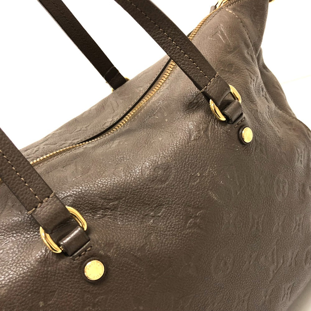 LOUIS VUITTON M43409 Monogram Empreinte Lumineuse PM Shoulder Bag/Handbag in Monogram Empreinte Leather, Ombre Brown