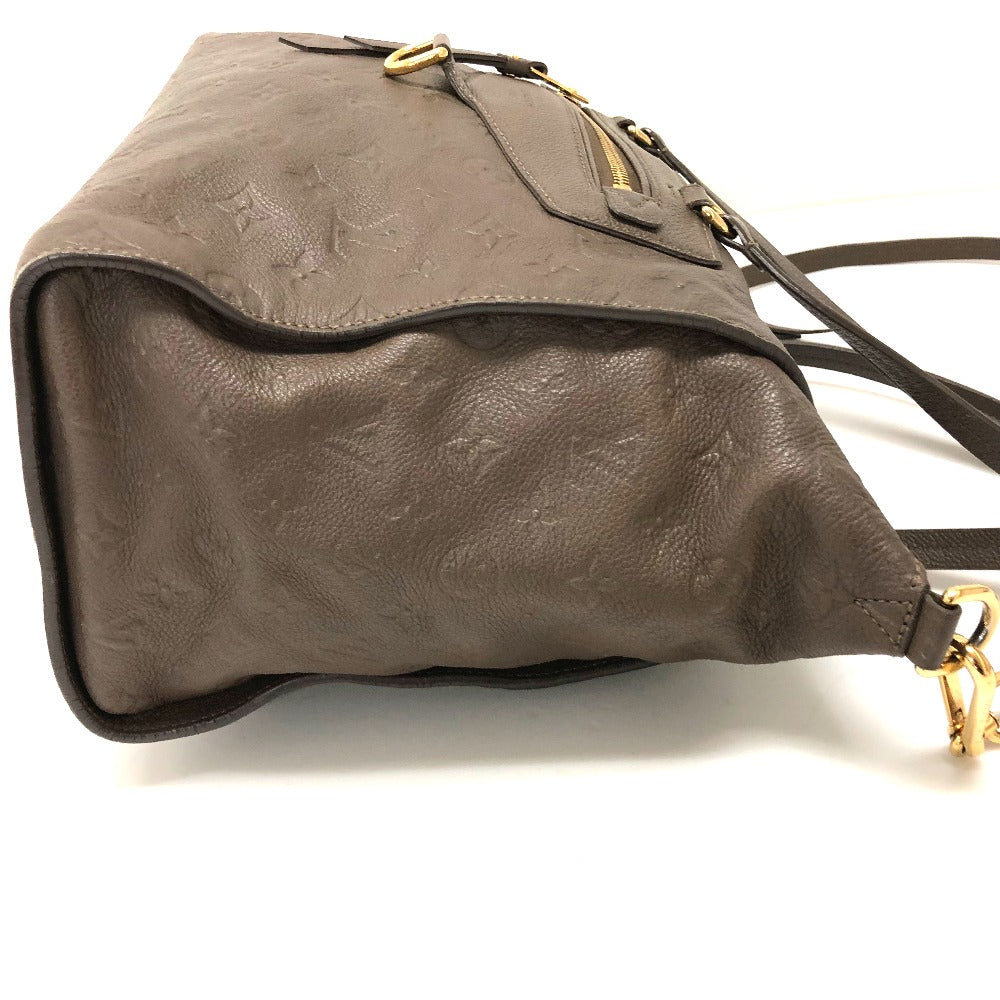 LOUIS VUITTON M43409 Monogram Empreinte Lumineuse PM Shoulder Bag/Handbag in Monogram Empreinte Leather, Ombre Brown