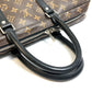LOUIS VUITTON M40225 Monogram Macassar Porte-Document Voyage Business Briefcase in Monogram Canvas, Men's, Brown