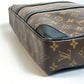 LOUIS VUITTON M40225 Monogram Macassar Porte-Document Voyage Business Briefcase in Monogram Canvas, Men's, Brown