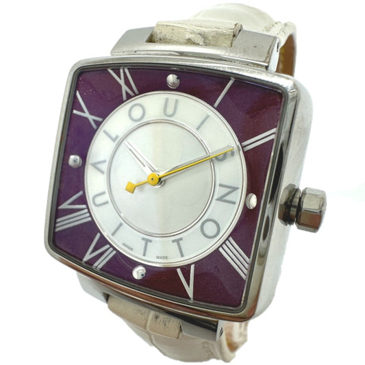 LOUIS VUITTON Q221J マジックスピーディ クオーツ 腕時計 SS レディース シルバー