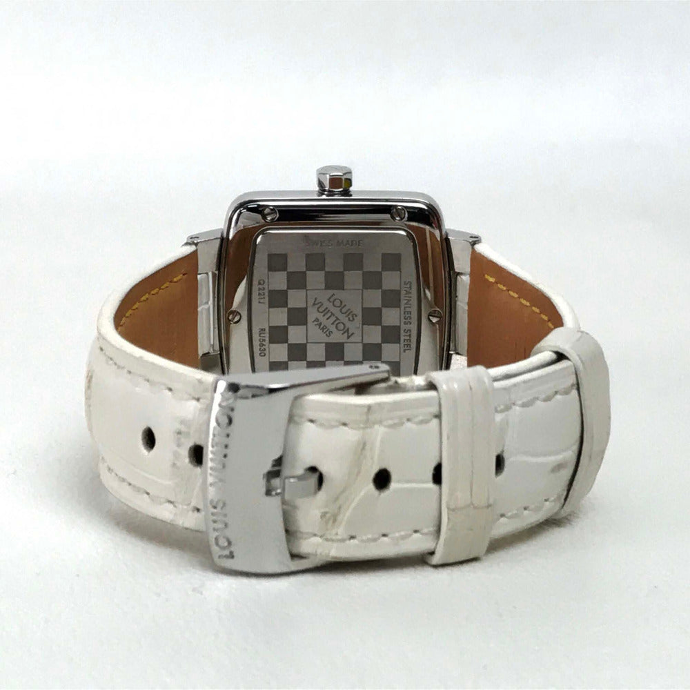 LOUIS VUITTON Q221J マジックスピーディ クオーツ 腕時計 SS レディース シルバー
