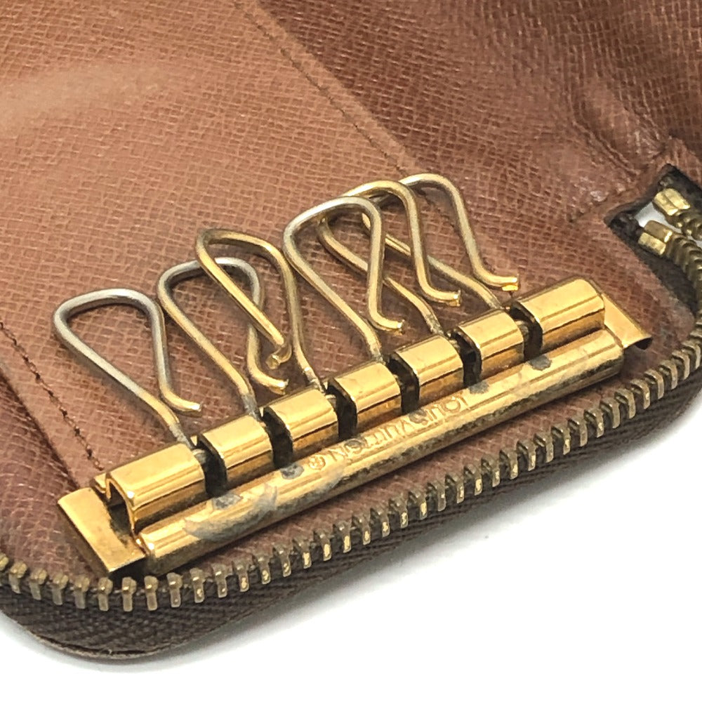 Louis Vuitton M62610 POCHETTE 6 CLEAT MONOGRAM Pusingan 6 Pemegang Kunci Kunci Kes Kunci Monogram Kanvas Wanita Coklat