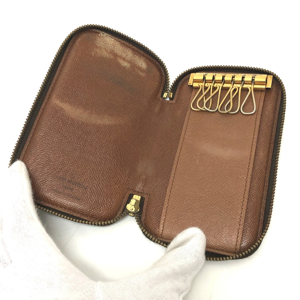 Louis Vuitton M62610 POCHETTE 6 CLEAT MONOGRAM Pusingan 6 Pemegang Kunci Kunci Kes Kunci Monogram Kanvas Wanita Coklat