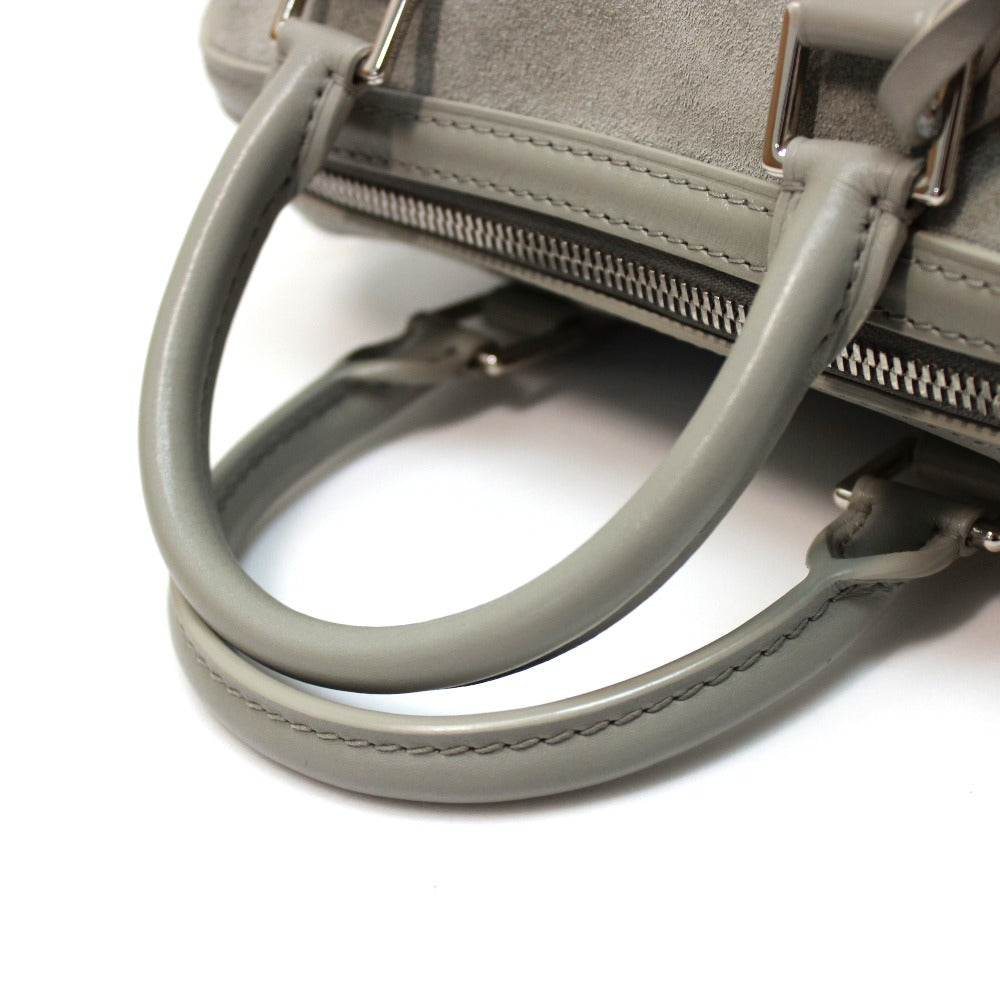 LOUIS VUITTON M48906 2013 Illusion Line Speedy Cube PM Women's Handbag in Suede and Grease Gray