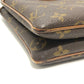 LOUIS VUITTON 型番不明 USA model Belt motif Vintage bag Monogram Hand Bag MonogramCanvas Brown Used