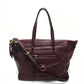 LOUIS VUITTON M93413 Monogram Empreinte Lumineuse PM 2-Way Tote/Shoulder Bag in Monogram Empreinte Leather, Women's, Frum Brown