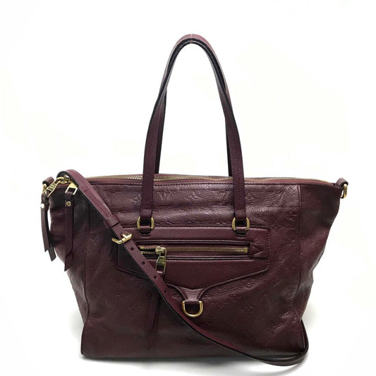 LOUIS VUITTON M93413 モノグラムアンプラント ルミニューズPM カバン 2WAYバッグ トートバッグ ショルダーバッグ モノグラムアンプラントレザー レディース フラム ブラウン