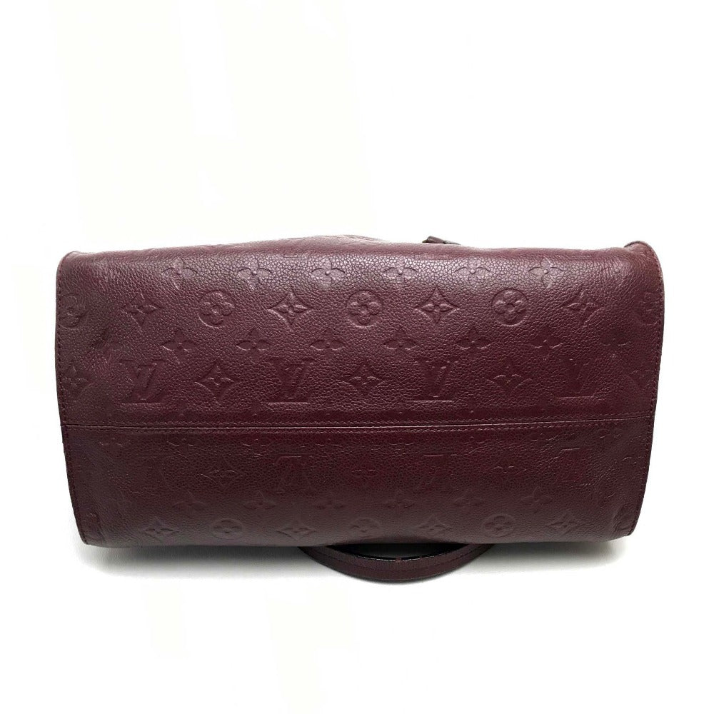 LOUIS VUITTON M93413 Monogram Empreinte Lumineuse PM 2-Way Tote/Shoulder Bag in Monogram Empreinte Leather, Women's, Frum Brown