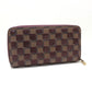 LOUIS VUITTON N63174 Damier Payette Zippy Wallet Long Wallet 2013 Pre-Fall Collection Damier Canvas Women's Rouge