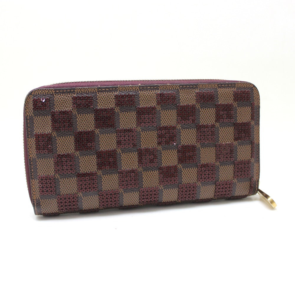 LOUIS VUITTON N63174 Damier Payette Zippy Wallet Long Wallet 2013 Pre-Fall Collection Damier Canvas Women's Rouge