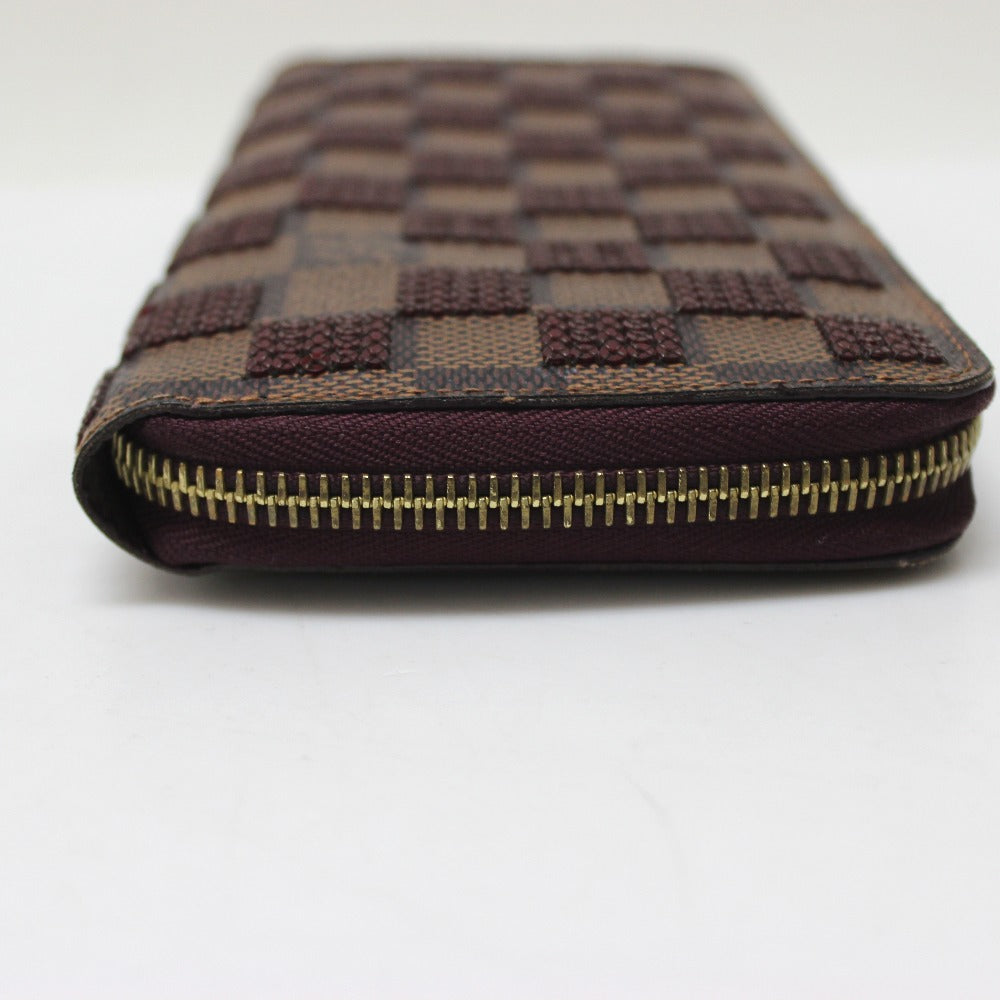 LOUIS VUITTON N63174 Damier Payette Zippy Wallet Long Wallet 2013 Pre-Fall Collection Damier Canvas Women's Rouge