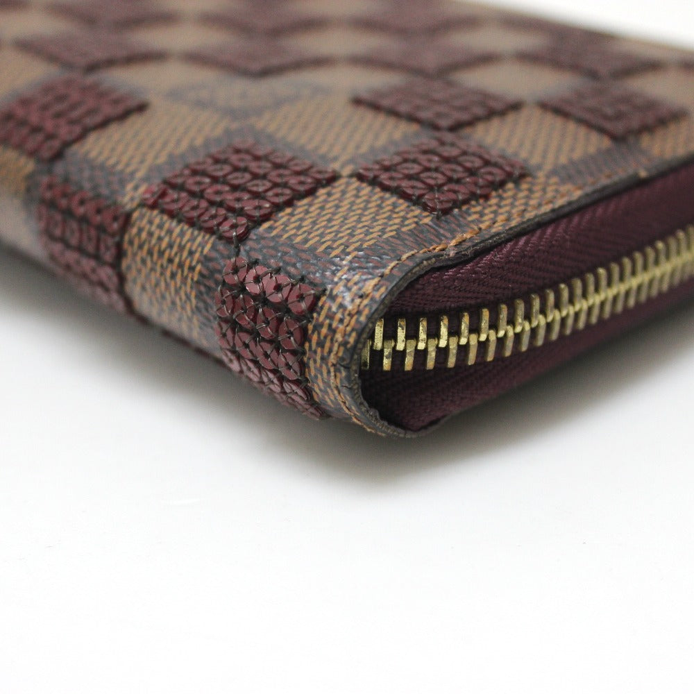 LOUIS VUITTON N63174 Damier Payette Zippy Wallet Long Wallet 2013 Pre-Fall Collection Damier Canvas Women's Rouge