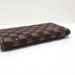 LOUIS VUITTON N63174 Damier Payette Zippy Wallet Long Wallet 2013 Pre-Fall Collection Damier Canvas Women's Rouge