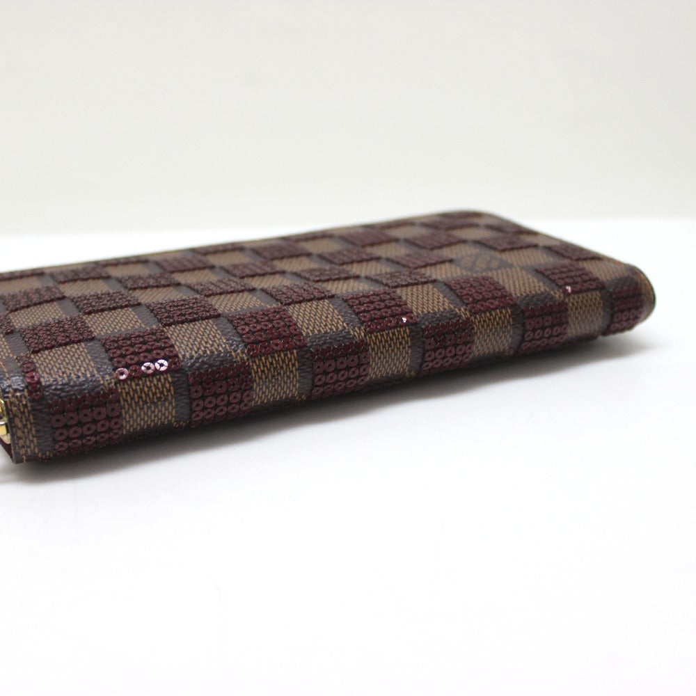 LOUIS VUITTON N63174 Damier Payette Zippy Wallet Long Wallet 2013 Pre-Fall Collection Damier Canvas Women's Rouge