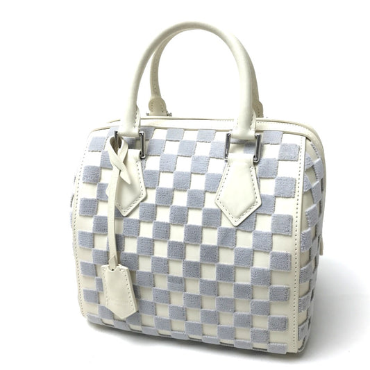 LOUIS VUITTON M48909 ダミエ・アズール スピーディ・キューブPM カバン レディースバッグ ハンドバッグ ダミエアズールキャンバス レディース グリ ホワイト