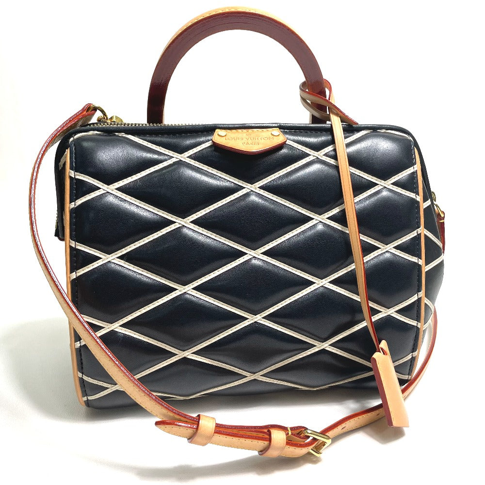 LOUIS VUITTON M50011 Maltage Dock BB Bag, 2-Way, Crossbody, Shoulder, Handbag, Lambskin, Women's, Noir Black
