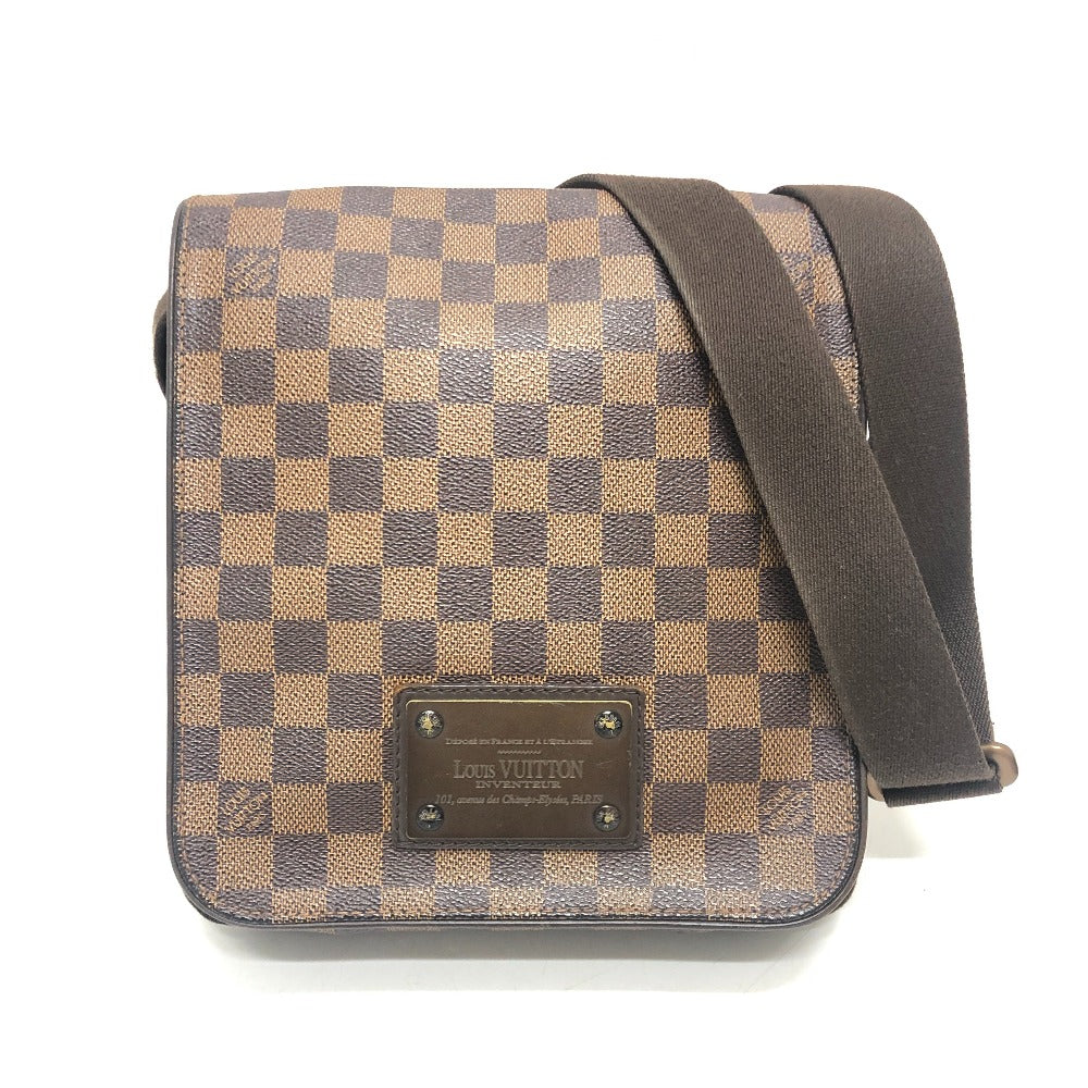 LOUIS VUITTON N51210 ブルックリンPM ショルダーバック カバン バック 肩掛けバック 斜め掛けバック ショルダーバッグ ダミエキャンバス レディース エベヌ ブラウン - brandshop-reference