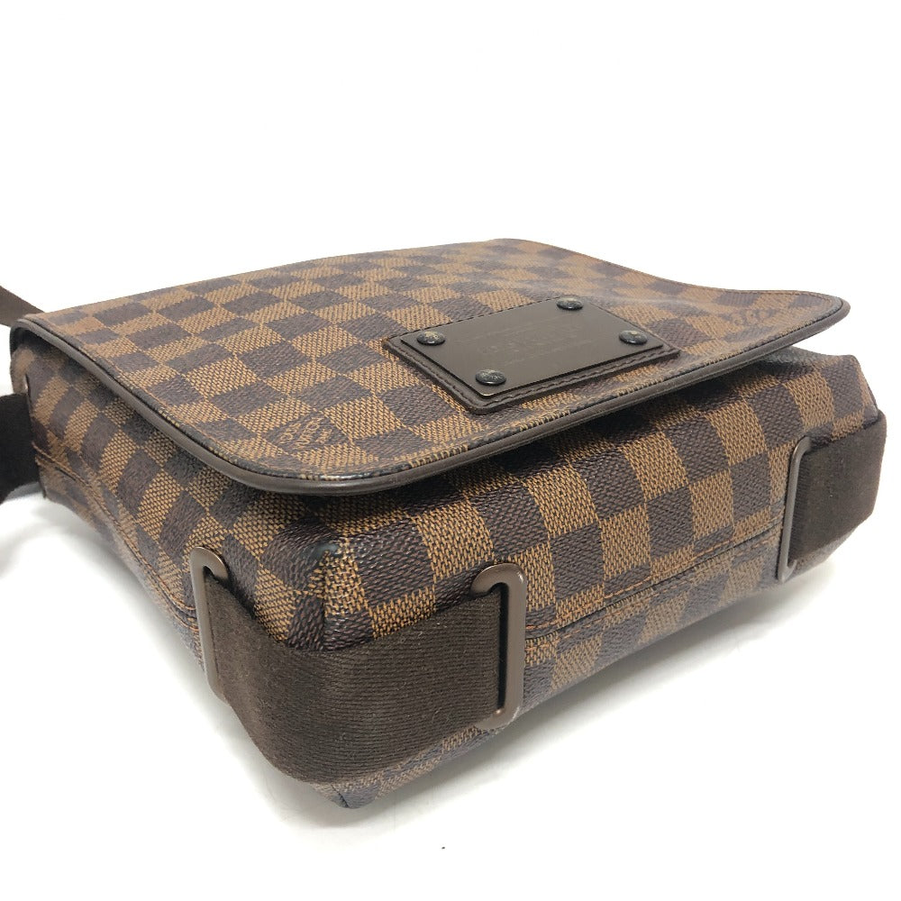 LOUIS VUITTON N51210 ブルックリンPM ショルダーバック カバン バック 肩掛けバック 斜め掛けバック ショルダーバッグ ダミエキャンバス レディース エベヌ ブラウン - brandshop-reference