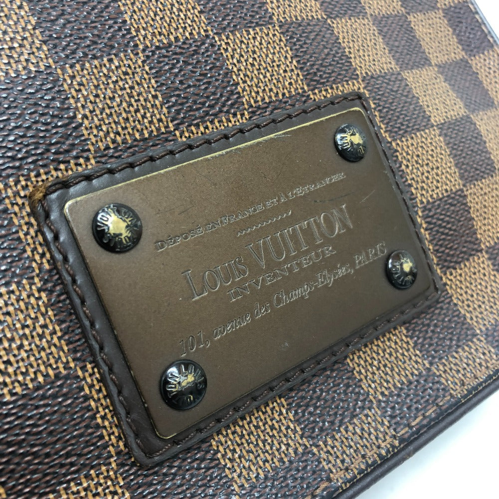 LOUIS VUITTON N51210 ブルックリンPM ショルダーバック カバン バック 肩掛けバック 斜め掛けバック ショルダーバッグ ダミエキャンバス レディース エベヌ ブラウン - brandshop-reference