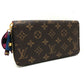 LOUIS VUITTON M61364 モノグラム ジッピー ウォレット トーテム 長財布 モノグラムキャンバス レディース フラミンゴ ブラウン