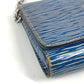 LOUIS VUITTON M61036 エピデニム ポルトフォイユ ツイスト チェーンウォレット 長財布 斜め掛け フラップ ショルダーバッグ エピレザー レディース ブルー - brandshop-reference