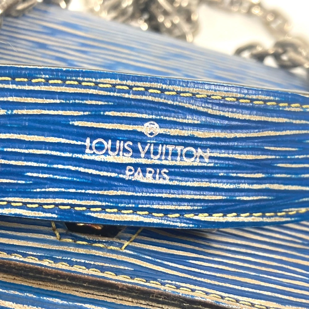 LOUIS VUITTON M61036 エピデニム ポルトフォイユ ツイスト チェーンウォレット 長財布 斜め掛け フラップ ショルダーバッグ エピレザー レディース ブルー - brandshop-reference