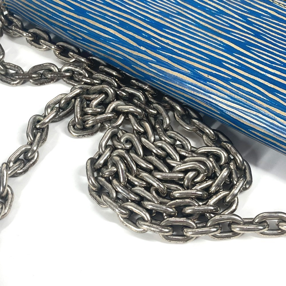 LOUIS VUITTON M61036 エピデニム ポルトフォイユ ツイスト チェーンウォレット 長財布 斜め掛け フラップ ショルダーバッグ エピレザー レディース ブルー - brandshop-reference
